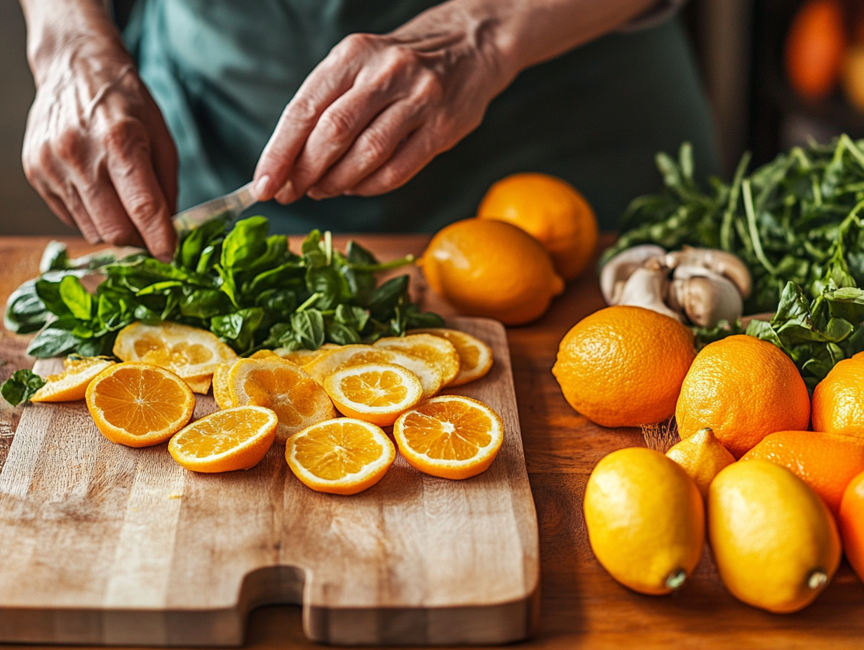 Щаслива старша пара з здоровою їжею